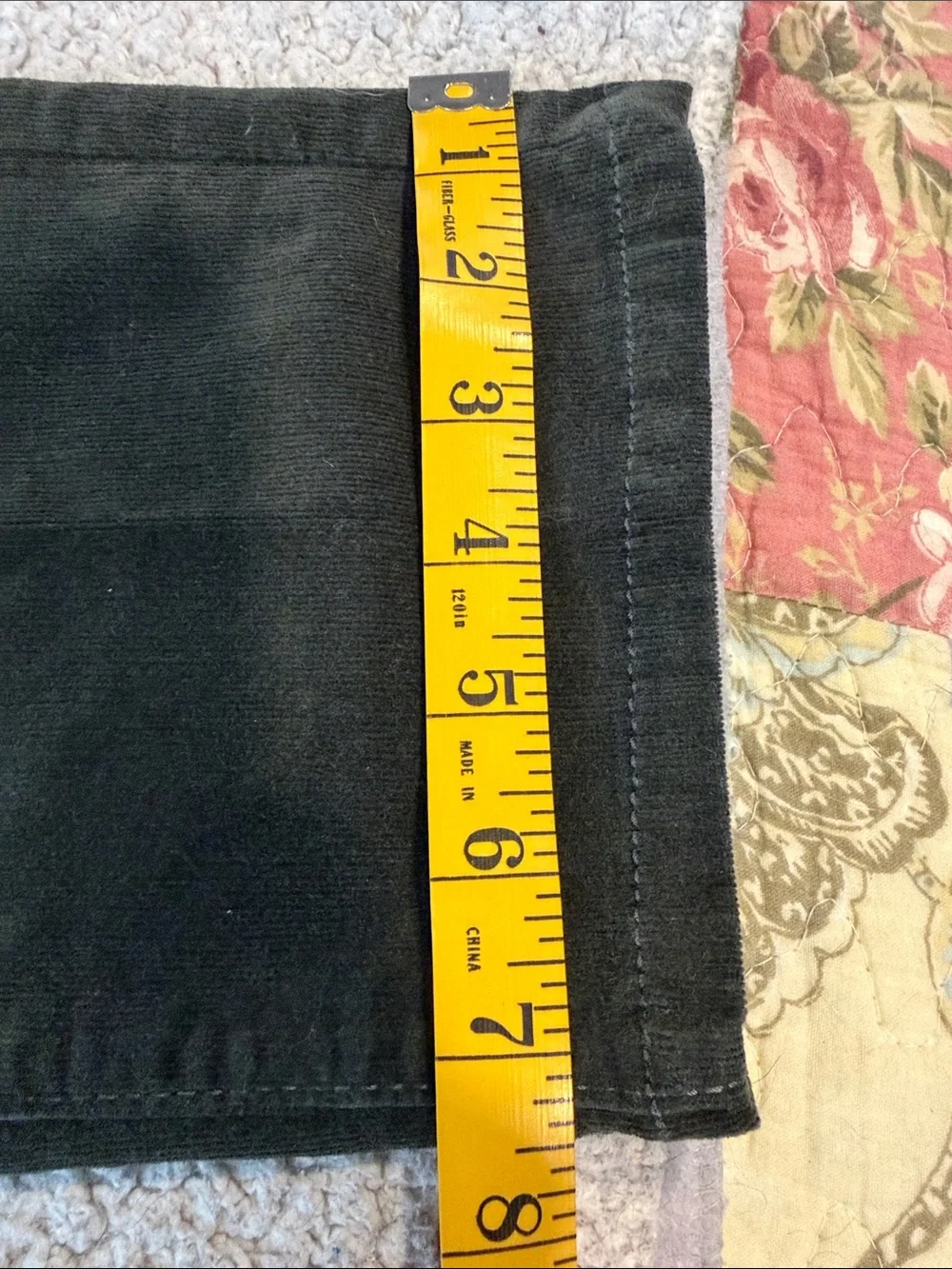 croft & barrow Olive Green Stretch Straight Leg Corduroy Pants
